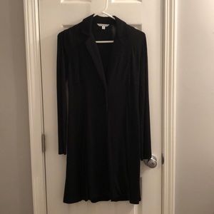 Black Knee-Length Jacket
